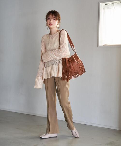 coen(コーエン)の「フェイクレザーチャイナシューズ(バレエシューズ・レディース・ブラウン/ブラック/ベージュ・LARGE/MEDIUM/X-LARGE/SMALL)」の18枚目の写真