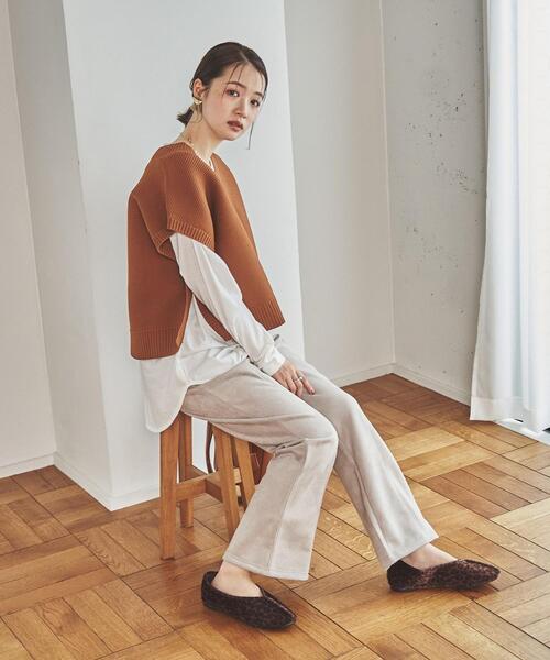 coen(コーエン)の「フェイクレザーチャイナシューズ(バレエシューズ・レディース・ブラウン/ブラック/ベージュ・LARGE/MEDIUM/X-LARGE/SMALL)」の20枚目の写真