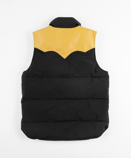 make a ray!（メイク ア レイ！）の「PU パターン切替ファイバーダウンベスト（ダウンベスト・メンズ・ブラック/グレー/ネイビー/ベージュ/ワイン・M/L/XL）」の21枚目の写真