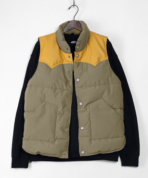 make a ray!（メイク ア レイ！）の「PU パターン切替ファイバーダウンベスト（ダウンベスト・メンズ・ブラック/グレー/ネイビー/ベージュ/ワイン・M/L/XL）」の14枚目の写真