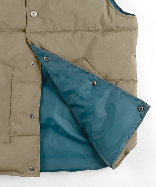 make a ray!（メイク ア レイ！）の「PU パターン切替ファイバーダウンベスト（ダウンベスト・メンズ・ブラック/グレー/ネイビー/ベージュ/ワイン・M/L/XL）」の6枚目の写真