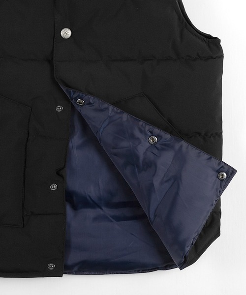 make a ray!（メイク ア レイ！）の「PU パターン切替ファイバーダウンベスト（ダウンベスト・メンズ・ブラック/グレー/ネイビー/ベージュ/ワイン・M/L/XL）」の12枚目の写真