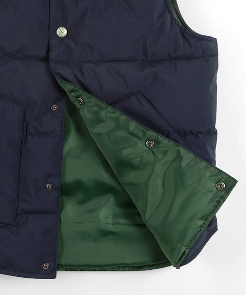 make a ray!（メイク ア レイ！）の「PU パターン切替ファイバーダウンベスト（ダウンベスト・メンズ・ブラック/グレー/ネイビー/ベージュ/ワイン・M/L/XL）」の15枚目の写真