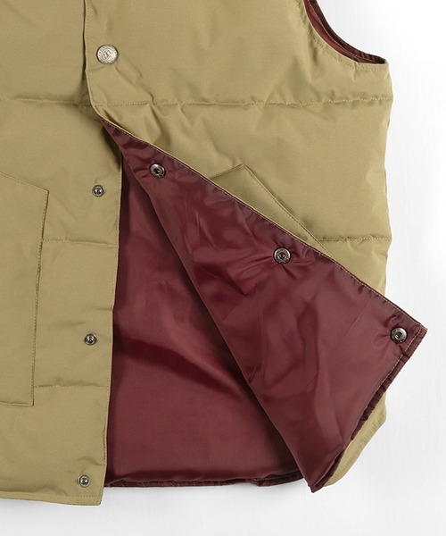 make a ray!（メイク ア レイ！）の「PU パターン切替ファイバーダウンベスト（ダウンベスト・メンズ・ブラック/グレー/ネイビー/ベージュ/ワイン・M/L/XL）」の17枚目の写真