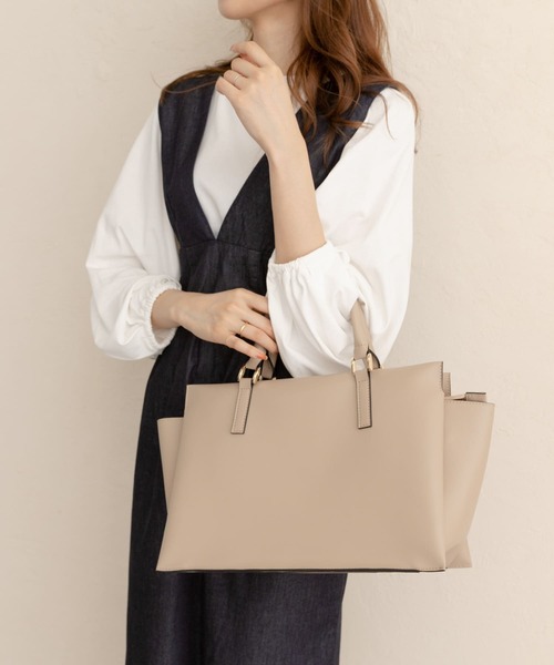 RODE SKO（ロデスコ）の「ポーチ付3WAYトートバッグ（トートバッグ・レディース・グレー系その他/ブラック/ベージュ・ONE）」の3枚目の写真