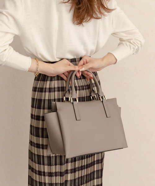 RODE SKO（ロデスコ）の「ポーチ付3WAYトートバッグ（トートバッグ・レディース・グレー系その他/ブラック/ベージュ・ONE）」の9枚目の写真