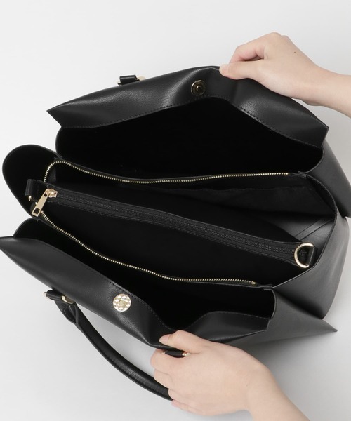 RODE SKO（ロデスコ）の「ポーチ付3WAYトートバッグ（トートバッグ・レディース・グレー系その他/ブラック/ベージュ・ONE）」の15枚目の写真