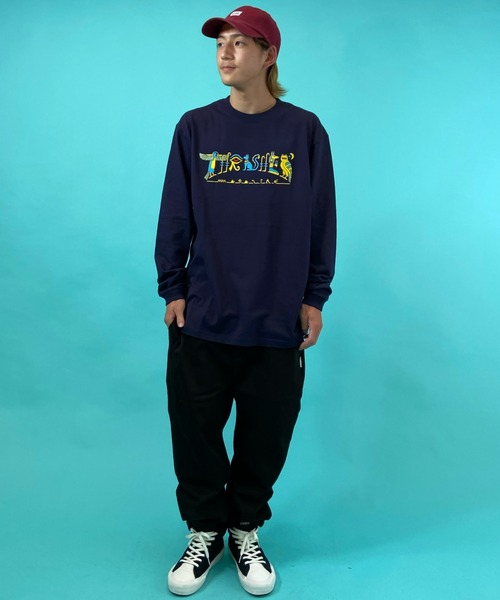 THRASHER(スラッシャー)の「【ZOZOTOWN限定アイテム】THRASHER/スラッシャー ルーズシルエット ロゴプリントロンT TH93334 GLYPHIC(Tシャツ/カットソー・メンズ・グリーン系その他3/ブラック系その他4/ホワイト/ネイビー系1・L/M/XL)」の20枚目の写真