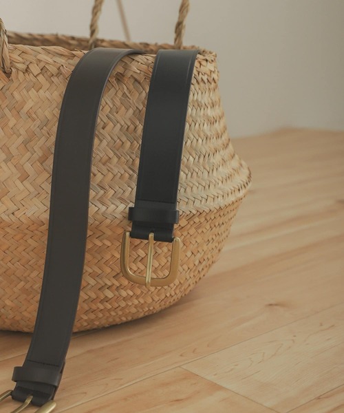 SENSE OF PLACE by URBAN RESEARCH（センスオブプレイスバイアーバンリサーチ）の「サイドグルーヴベルト（ベルト・レディース・ベージュ/ブラウン/ブラック・ONE）」の2枚目の写真