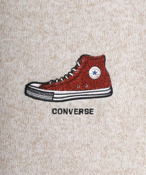 CONVERSE(コンバース)の「CONVERSE/コンバース ニットフリース ワンポイント シューズ ロゴ 刺繍 スウェット パーカー(パーカー・メンズ・チャコールグレー/ベージュ/グレー/モカ/ベージュ系その他/ブルーグリーン・LL/M/L)」の19枚目の写真