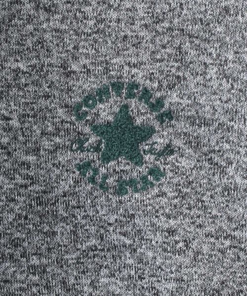 CONVERSE(コンバース)の「CONVERSE/コンバース ニットフリース ワンポイント シューズ ロゴ 刺繍 スウェット パーカー(パーカー・メンズ・チャコールグレー/ベージュ/グレー/モカ/ベージュ系その他/ブルーグリーン・LL/M/L)」の17枚目の写真