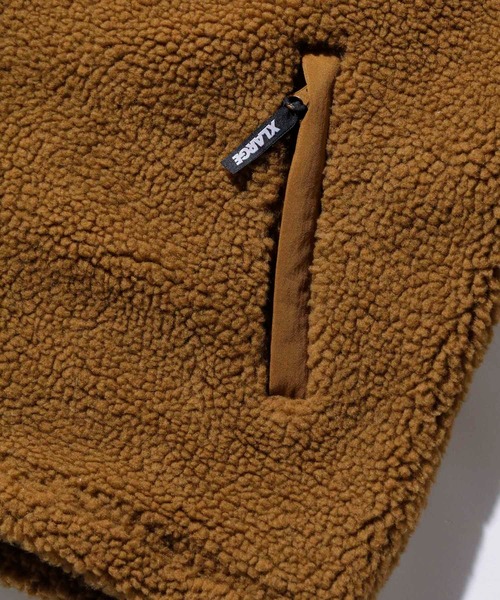 XLARGE（エクストララージ）の「BOA FLEECE ZIP-UP JACKET（ブルゾン・メンズ・ブラック/ネイビー/ブラウン/グリーン・S/M/L/XL）」の13枚目の写真