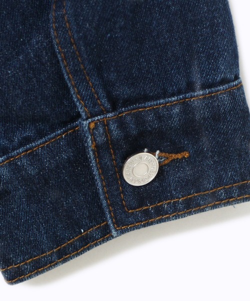 one way（ワンウェイ）の「【oneway】ショート丈Gジャン（デニムジャケット・レディース・ブラック/ダークブルー・FREE）」の7枚目の写真