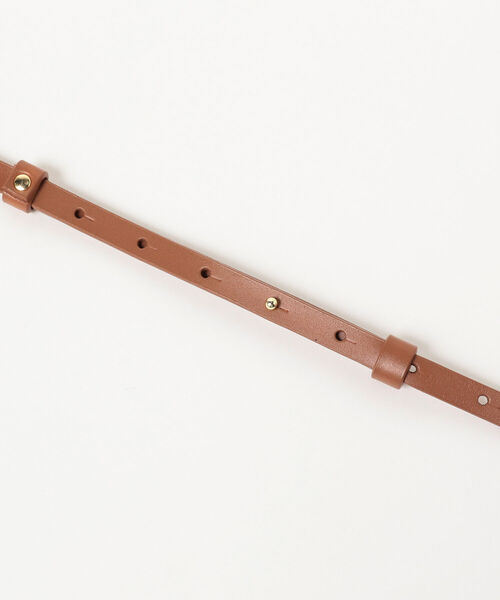 BEAMS LIGHTS（ビームスライツ）の「BEAMS LIGHTS / Ｔバー リング ベルト（ベルト・レディース・ブラック/ブラウン・ONE SIZE）」の12枚目の写真