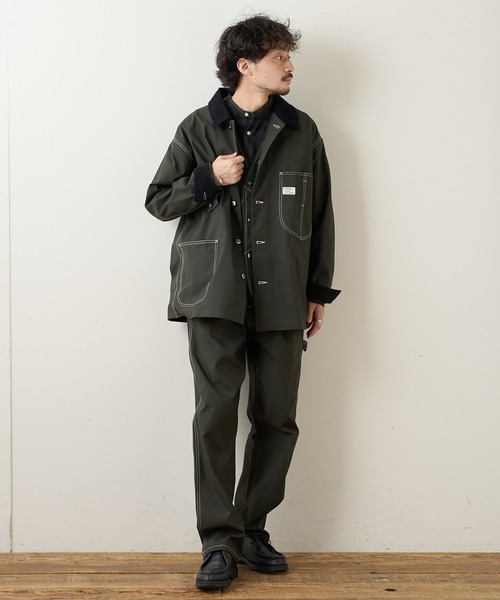 CIAOPANIC TYPY（チャオパニックティピー）の「CAVEダック カバーオールジャケット（カバーオール・メンズ・チャコールグレー/オフホワイト/マスタード・SMALL/MEDIUM/LARGE）」の19枚目の写真