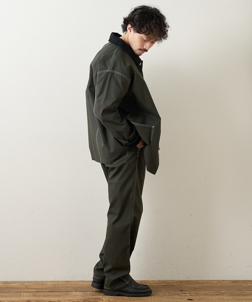 CIAOPANIC TYPY（チャオパニックティピー）の「CAVEダック カバーオールジャケット（カバーオール・メンズ・チャコールグレー/オフホワイト/マスタード・SMALL/MEDIUM/LARGE）」の20枚目の写真