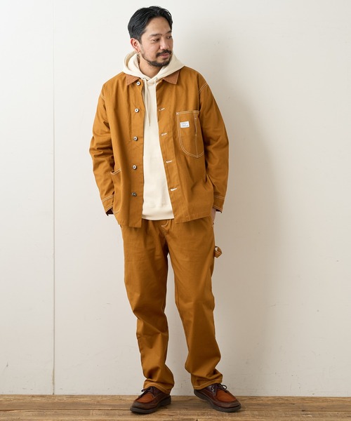 CIAOPANIC TYPY（チャオパニックティピー）の「CAVEダック カバーオールジャケット（カバーオール・メンズ・チャコールグレー/オフホワイト/マスタード・SMALL/MEDIUM/LARGE）」の13枚目の写真