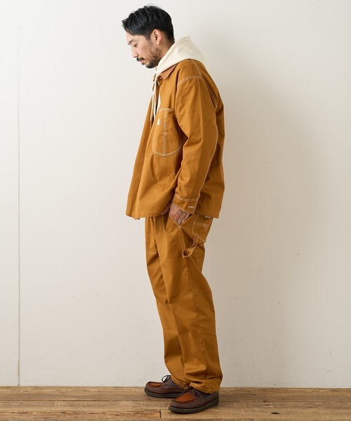 CIAOPANIC TYPY（チャオパニックティピー）の「CAVEダック カバーオールジャケット（カバーオール・メンズ・チャコールグレー/オフホワイト/マスタード・SMALL/MEDIUM/LARGE）」の14枚目の写真