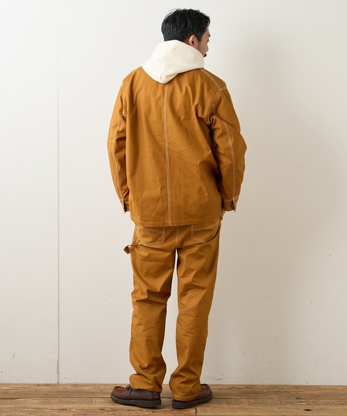 CIAOPANIC TYPY（チャオパニックティピー）の「CAVEダック カバーオールジャケット（カバーオール・メンズ・チャコールグレー/オフホワイト/マスタード・SMALL/MEDIUM/LARGE）」の15枚目の写真