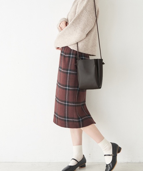 ROPE' PICNIC（ロペピクニック）の「【WEB限定】【軽量】3層スクエアショルダーバッグ（ショルダーバッグ・レディース・ブラック/ダークブラウン/キナリ/ライトグリーン・FREE）」の17枚目の写真