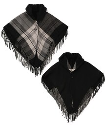 DRESKIP | ◆リバーシブルギャザーケープ(ストール/ショール)