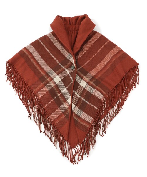 DRESKIP（ドレスキップ）の「◆リバーシブルギャザーケープ（ストール/ショール・レディース・レッド系3/ベージュ系1/ネイビー系1/ブラック系1・00）」の8枚目の写真