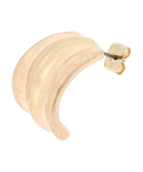 AMERICAN HOLIC（アメリカンホリック）の「テクスチャー変形メタルピアス（ピアス（両耳用）・レディース・シルバー/ゴールド・FREE）」の7枚目の写真