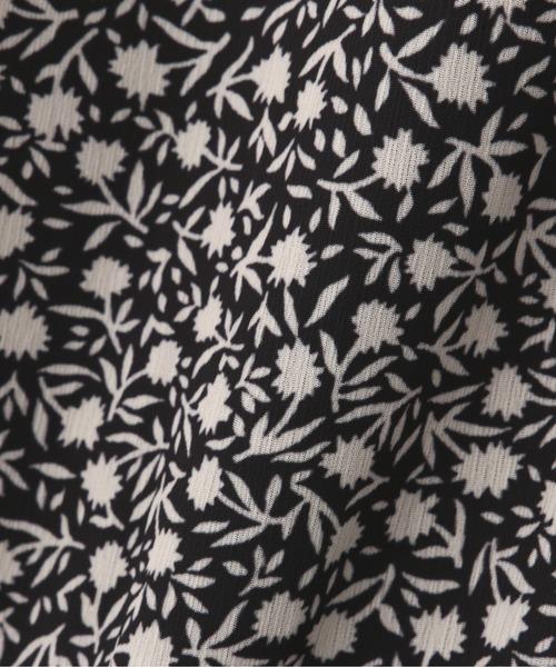 N.（N. Natural Beauty Basic）（エヌエヌナチュラルビューティーベーシック）の「【S Size Line】◆バイカラー小花プリントマキシワンピース（ワンピース・レディース・ブラック系その他/グレー系その他・SMALL/MEDIUM）」の13枚目の写真