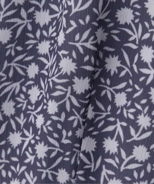 N.（N. Natural Beauty Basic）（エヌエヌナチュラルビューティーベーシック）の「【S Size Line】◆バイカラー小花プリントマキシワンピース（ワンピース・レディース・ブラック系その他/グレー系その他・SMALL/MEDIUM）」の11枚目の写真