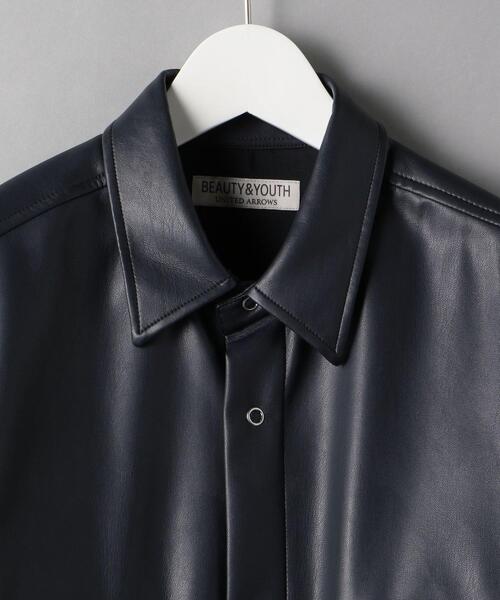 BEAUTY&YOUTH UNITED ARROWS（ビューティーアンドユースユナイテッドアローズ）の「BY FAUX/LAMB CPOシャツ（シャツ/ブラウス・メンズ・ネイビー/ブラック・L/XL/M/S）」の12枚目の写真