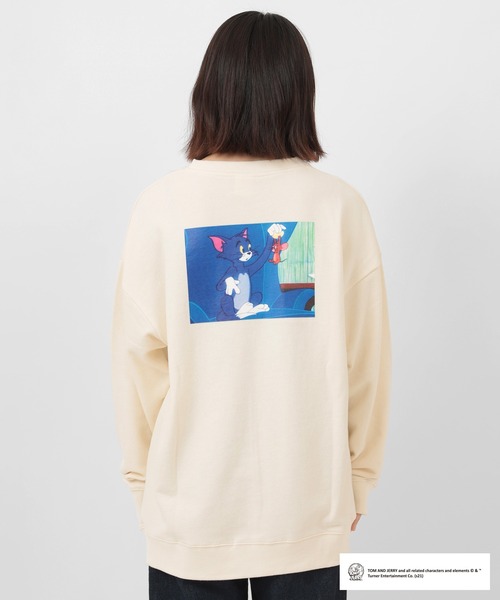 ルーニーテューンズ　トムとジェリー　チノパンツ　タイダイ　刺繍デザイン　古着 ルーニーテューンズ トムとジェリー チノパンツ タイダイ 刺繍