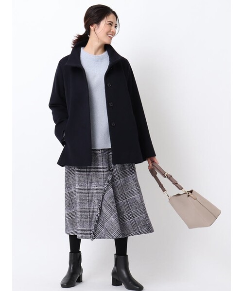 その他アウター 【WEB限定カラーあり】アンゴラウールミドルコート