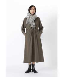 human woman | ◆ウエストマーク裏毛ワンピース(ワンピース)