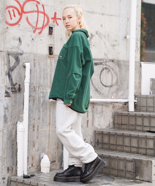 X-girl（エックスガール）の「FLEECE SHIRT（シャツ/ブラウス）」 - WEAR