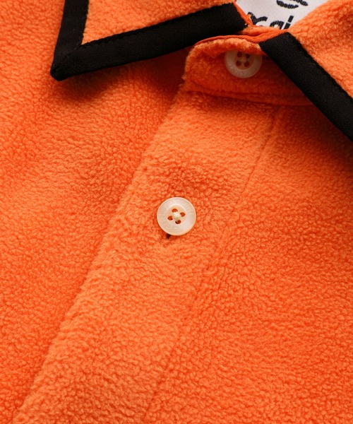 X-girl(エックスガール)の「FLEECE SHIRT(シャツ/ブラウス・レディース・ブラック/グリーン/ベージュ/オレンジ・M/S)」の10枚目の写真