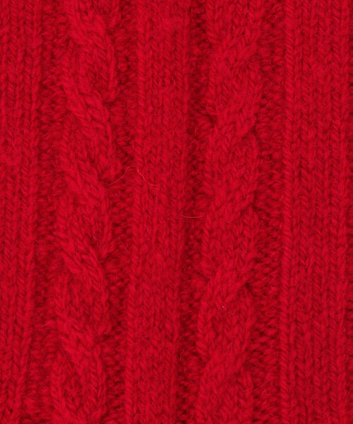 MARCOMONDE（マルコモンド）の「MARCOMONDE（マルコモンド）WHOLEGARMENT WOOL SOX（ソックス/靴下・メンズ・ホワイト/ブラウン/レッド/チャコール・3）」の8枚目の写真