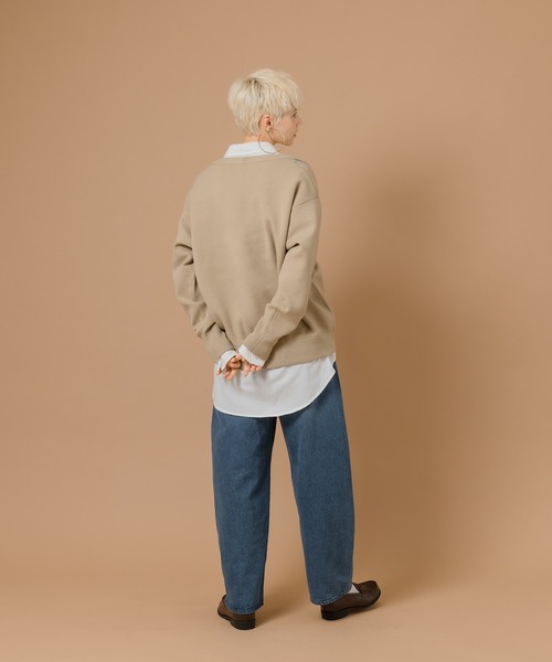 MUHET(ミュエータ)の「アーガイルVネックニット(ニット/セーター・レディース・ブラック/ベージュ/ライトグリーン・SMALL/MEDIUM/LARGE)」の6枚目の写真