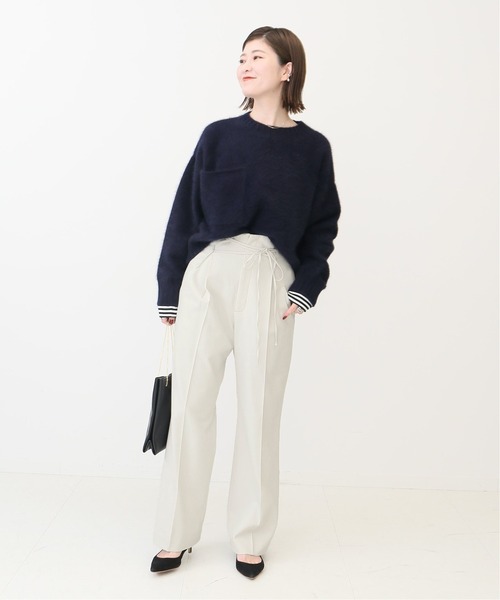 Spick & Span（スピックアンドスパン）の「ウールライクハイバギーパンツ◆（その他パンツ・レディース・ブラウン/ホワイト系その他/ブルー系その他・38/34/36/40）」の19枚目の写真