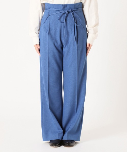 Spick & Span（スピックアンドスパン）の「ウールライクハイバギーパンツ◆（その他パンツ・レディース・ブラウン/ホワイト系その他/ブルー系その他・38/34/36/40）」の15枚目の写真