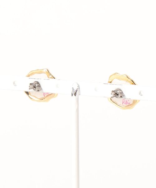 tone(トーン)の「【零-Rei-】瞬きシリーズ とろけるジュエルピアス(MA)(ピアス(両耳用)・レディース・グレー/パープル/レッド・FREE)」の4枚目の写真