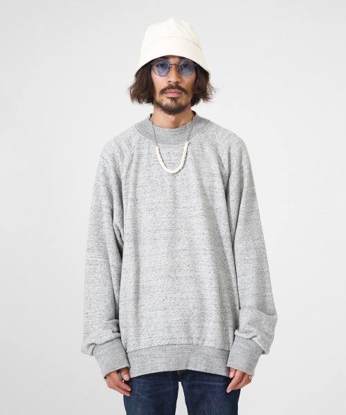 PORT BY ARK（ポートバイアーク）の「PORT BY ARK / ポートバイアーク：Crew neck Sweat：PO10-T003[COR]（スウェット・メンズ・シルバーグレー/ブルー系その他/グレー系その他・2/1）」の12枚目の写真