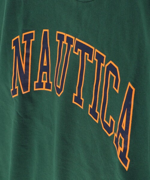 NAUTICA（ノーティカ）の「【NAUTICA/ノーティカ】カレッジロゴミニ裏毛トレーナー（スウェット・キッズ・チャコールグレー/オフホワイト/グリーン/マスタード・120/130/140/150）」の9枚目の写真