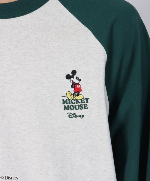 Sequence Disney Mickey ディズニー ミッキー Raglan Long Sleeve Tee ラグラン ロンt
