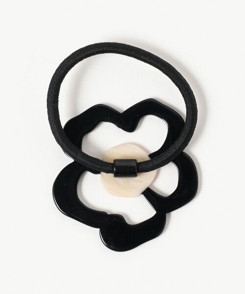 Ray BEAMS（レイビームス）の「Ray BEAMS / ドローイング フラワー ヘアゴム（ヘアゴム・レディース・ラベンダー/ブラウン/ブラック・ONE SIZE）」の4枚目の写真