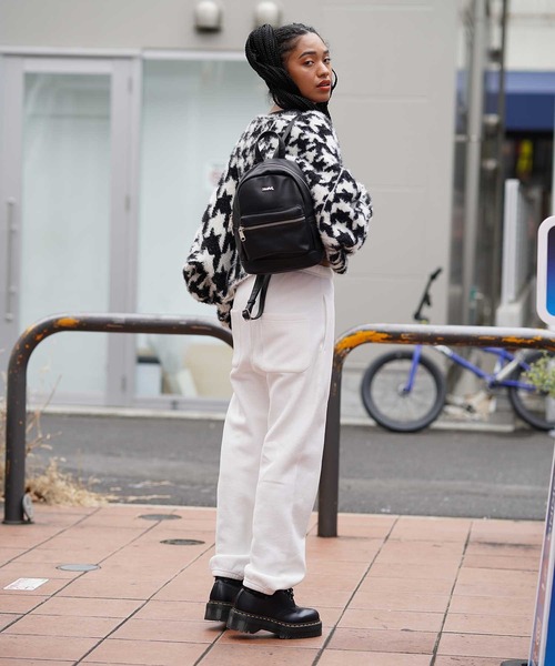 X-girl（エックスガール）の「FAUX LEATHER MINI DAY PACK（バック