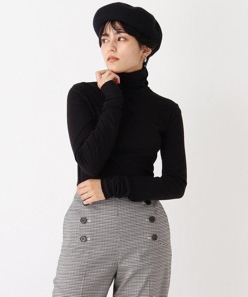 AG by aquagirl（エージーバイアクアガール）の「◆フライスタートルネックプルオーバー【WEB限定サイズ】（Tシャツ/カットソー・レディース・ブラック/グレー/ホワイト系・40/38/36）」の2枚目の写真