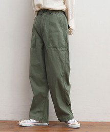 My Fav. CHILD WOMAN | 綿ツイル 製品硫化染めファティーグパンツ(カーゴパンツ)