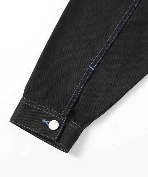 X-girl(エックスガール)の「GRAFFITI LOGO EMBROIDERY JACKET(カバーオール・レディース・ブラウン/ブラック/ライトグリーン・S/M)」の18枚目の写真