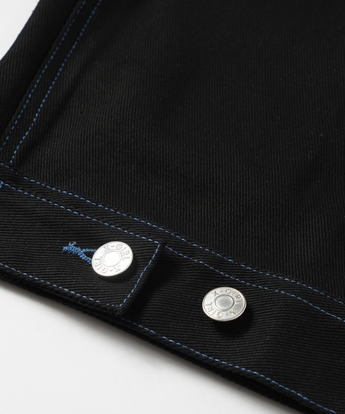 X-girl(エックスガール)の「GRAFFITI LOGO EMBROIDERY JACKET(カバーオール・レディース・ブラウン/ブラック/ライトグリーン・S/M)」の20枚目の写真