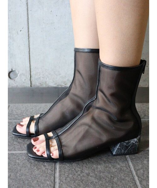 MURUA（ムルーア）の「シアーブーツ（ブーツ・レディース・ブラック/アイボリー・35/36/37）」の11枚目の写真